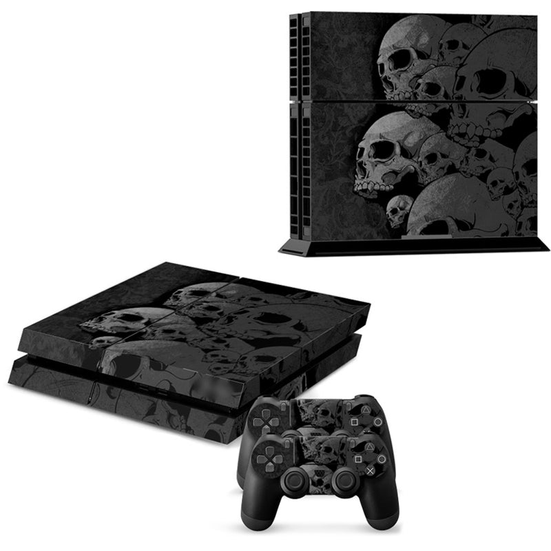 ps4 skin Skull new Style Skin Sticker For play station 4 For Playstation 4 PS4 Console and Cover Decals Of 2 Controller